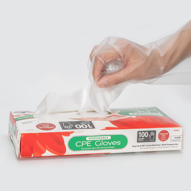 White Disposable Hdpe Gloves For Hotel