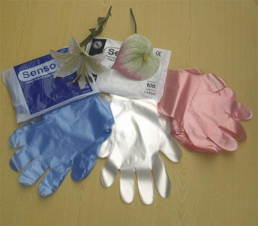 Multicolor Disposable Hdpe Gloves For Daily Household