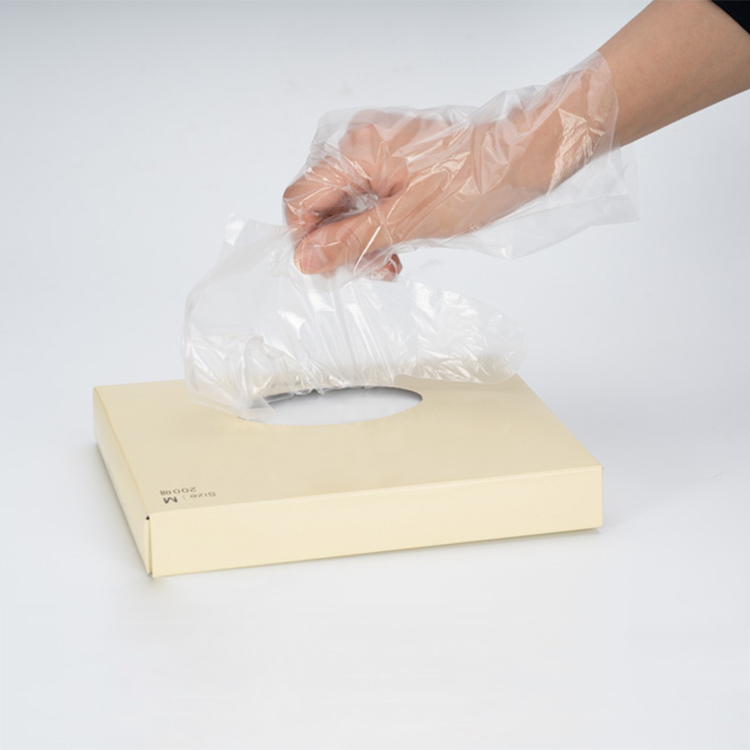 Folded Anti-Fouling Ldpe Gloves for Medical Service